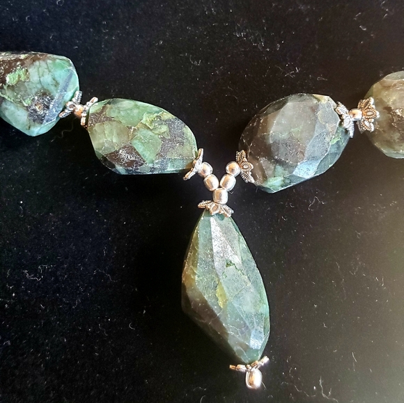 New Unique Labradorite 925 Silver Necklace. - Picture 11 of 16